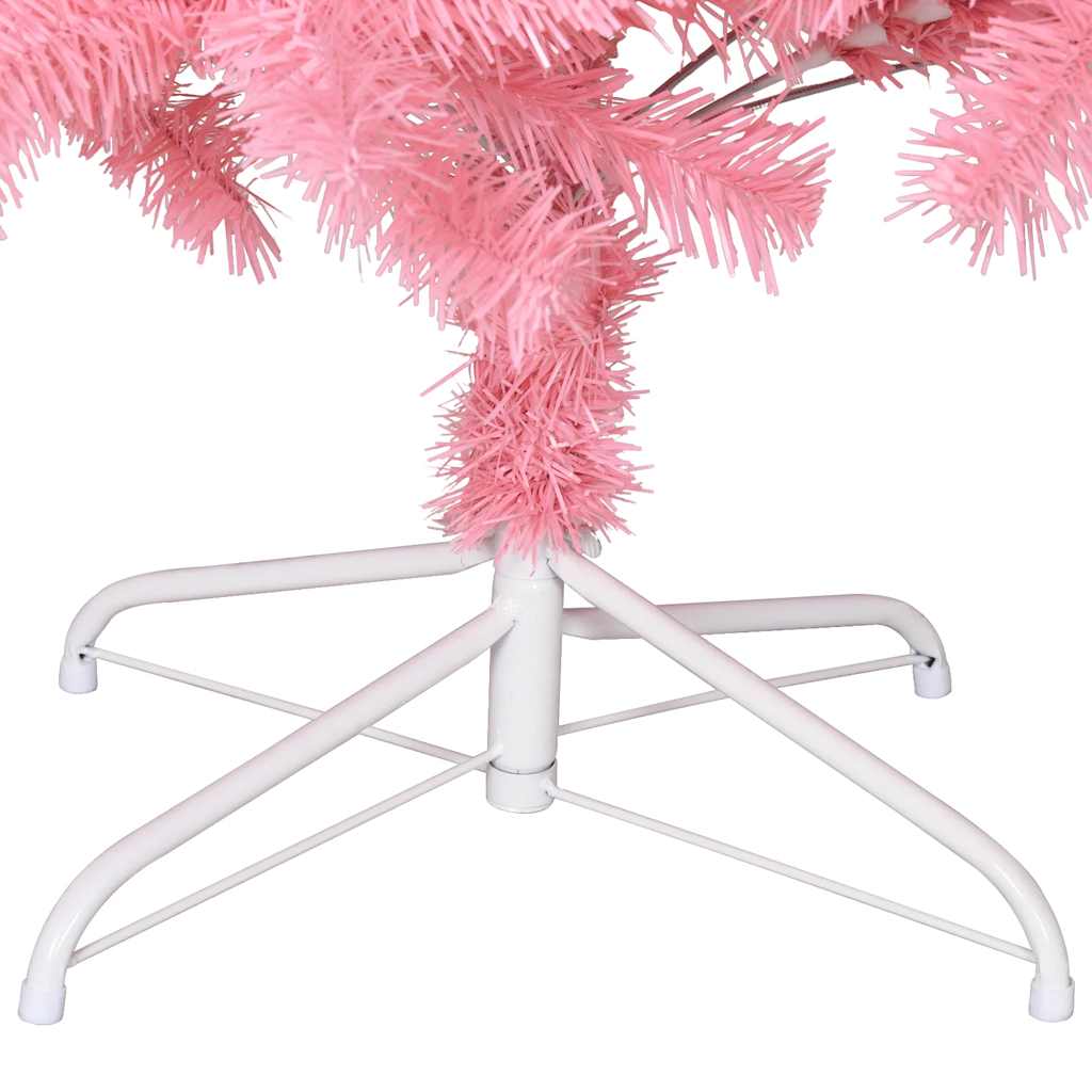 Sapin de Noël artificiel avec support rose 180 cm PVC - XIOS
