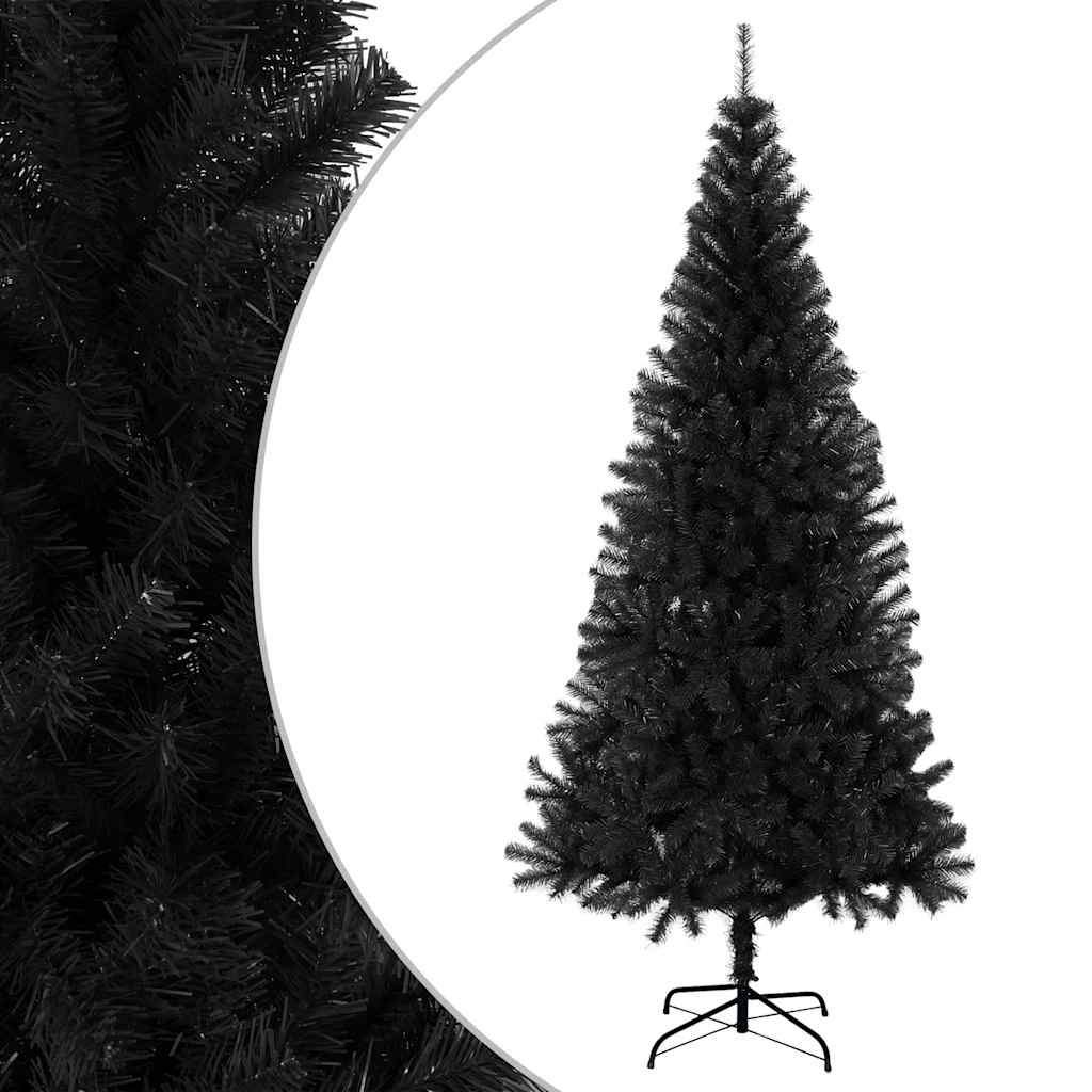 Sapin de Noël artificiel avec support noir 210 cm PVC - XIOS