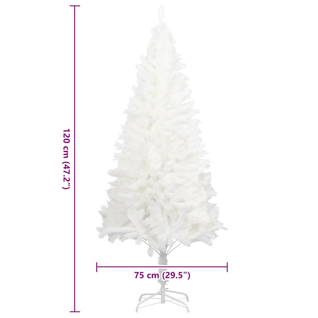 Arbre de Noël artificiel aiguilles réalistes blanc 120 cm - XIOS