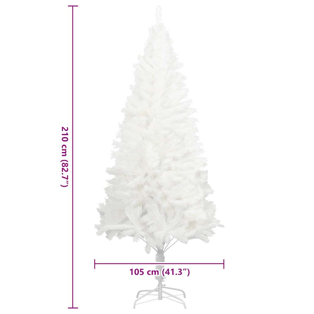 Arbre de Noël artificiel aiguilles réalistes blanc 210 cm - XIOS