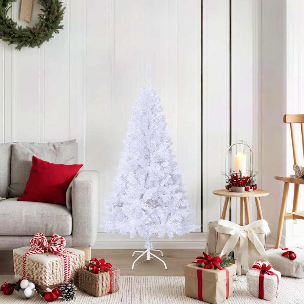 Arbre de Noël artificiel avec branches épaisses blanc 150cm PVC - XIOS