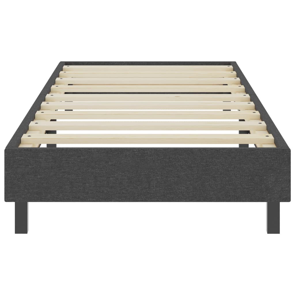 Sommier à lattes de lit Gris foncé Tissu 100x200 cm - XIOS