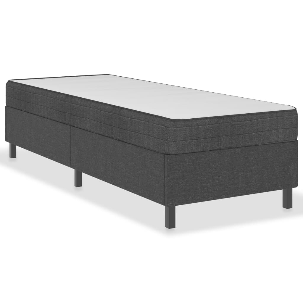 Sommier à lattes de lit Gris foncé Tissu 100x200 cm - XIOS