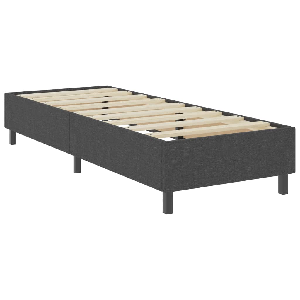 Sommier à lattes de lit Gris foncé Tissu 100x200 cm - XIOS