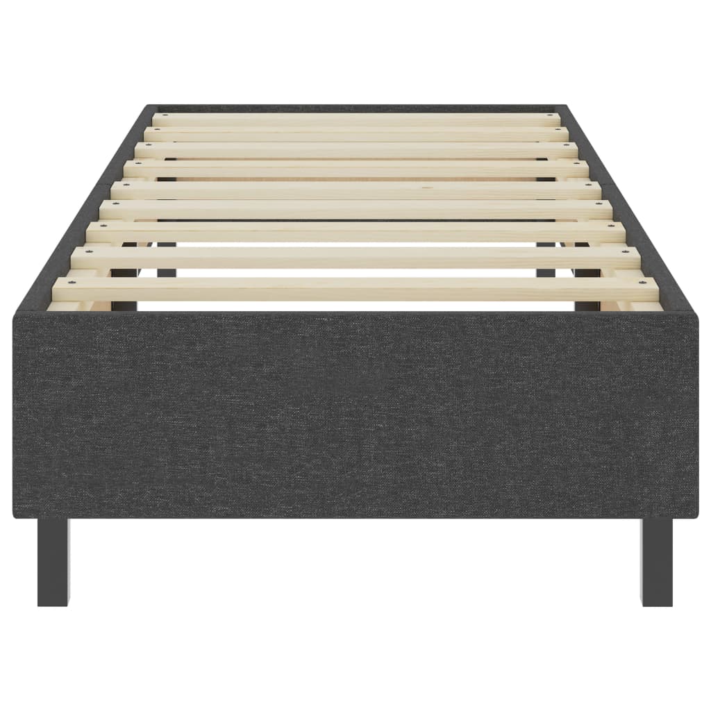 Sommier à lattes de lit Gris foncé Tissu 100x200 cm - XIOS