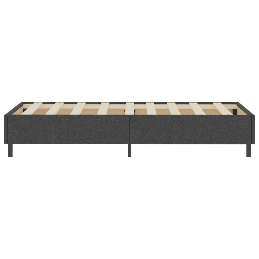 Sommier à lattes de lit Gris foncé Tissu 100x200 cm - XIOS