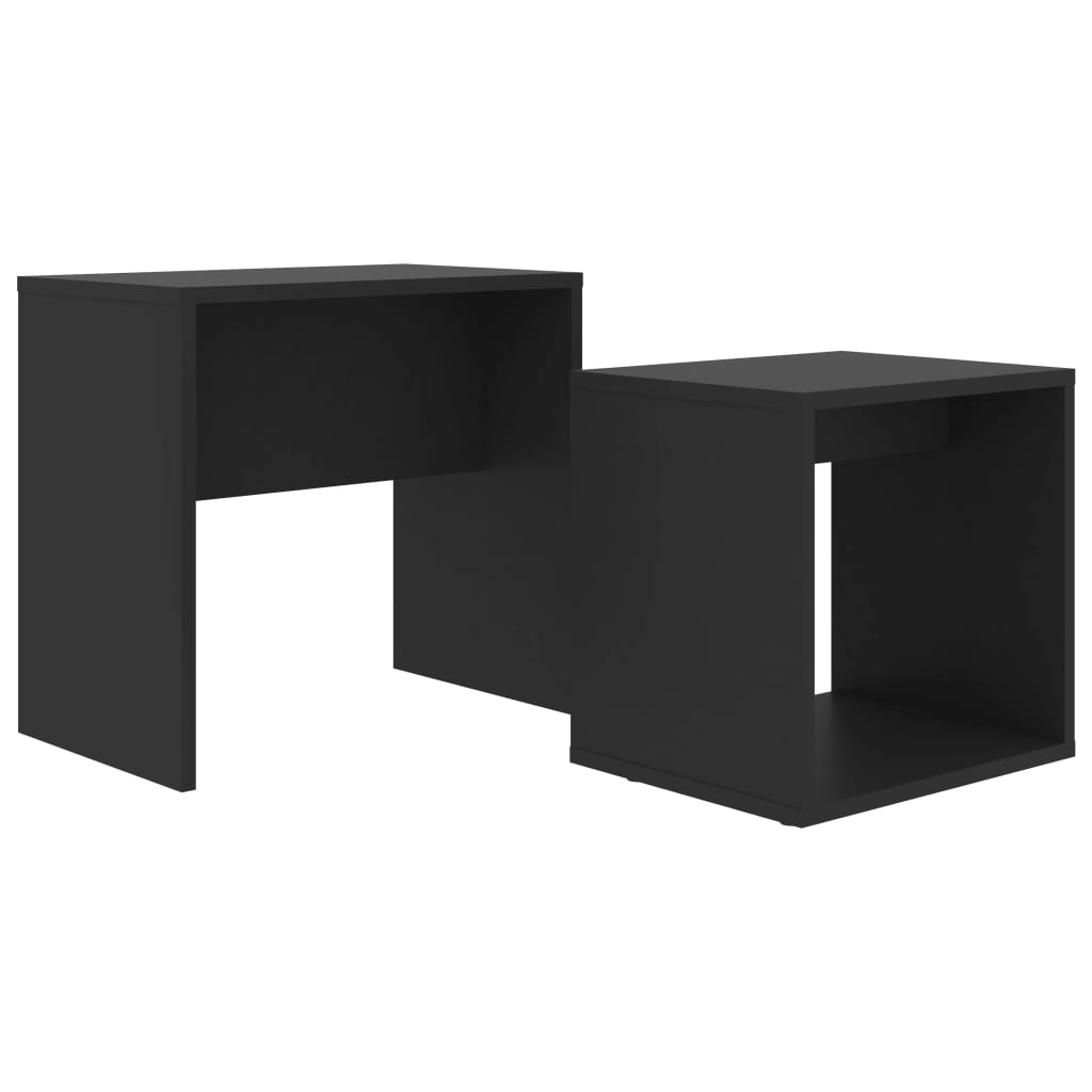 Ensemble de table basse Noir 48x30x45 cm Bois d'ingénierie - XIOS