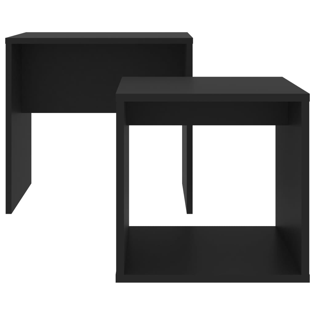 Ensemble de table basse Noir 48x30x45 cm Bois d'ingénierie - XIOS