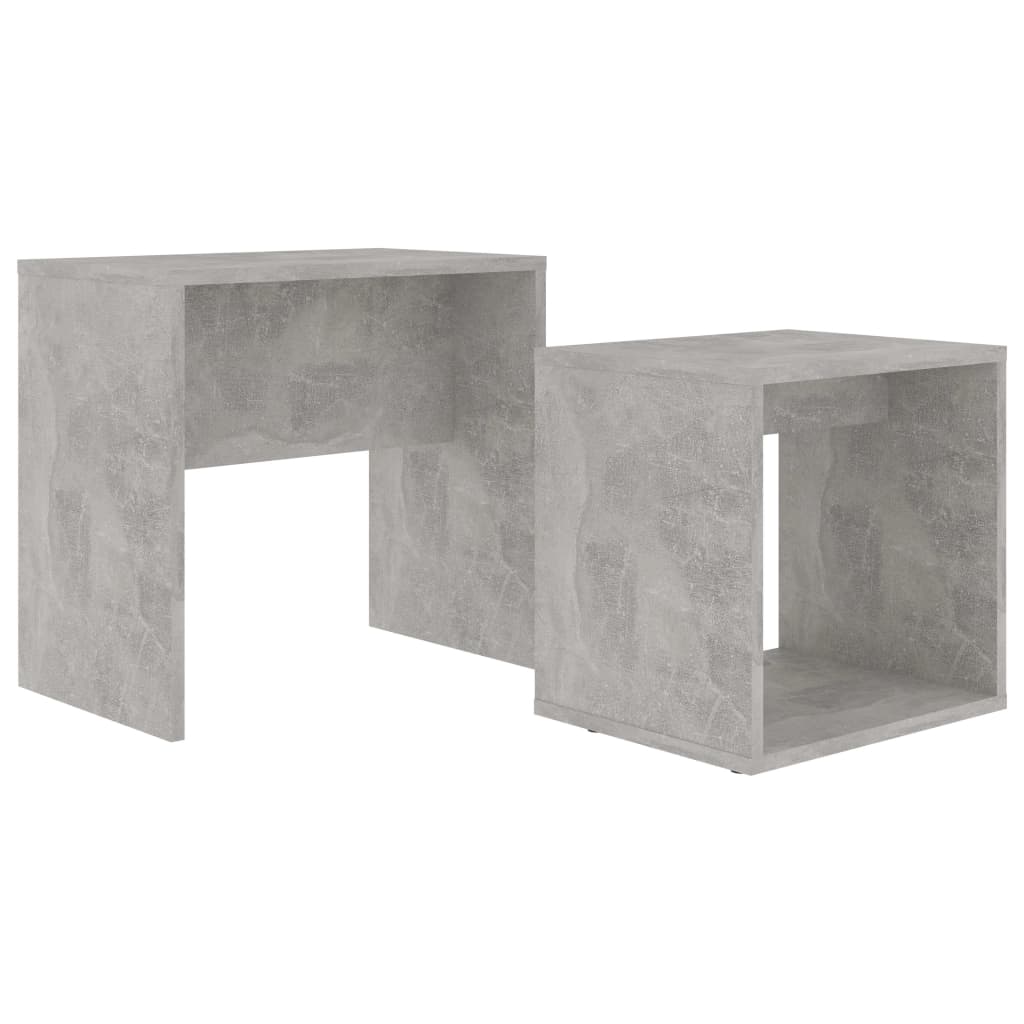 Ensemble de table basse Gris béton 48x30x45 cm Bois ingénierie - XIOS