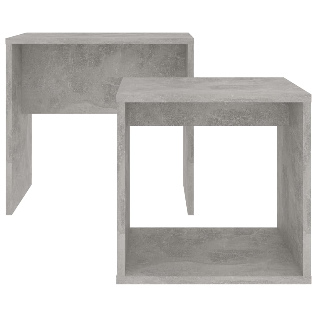 Ensemble de table basse Gris béton 48x30x45 cm Bois ingénierie - XIOS