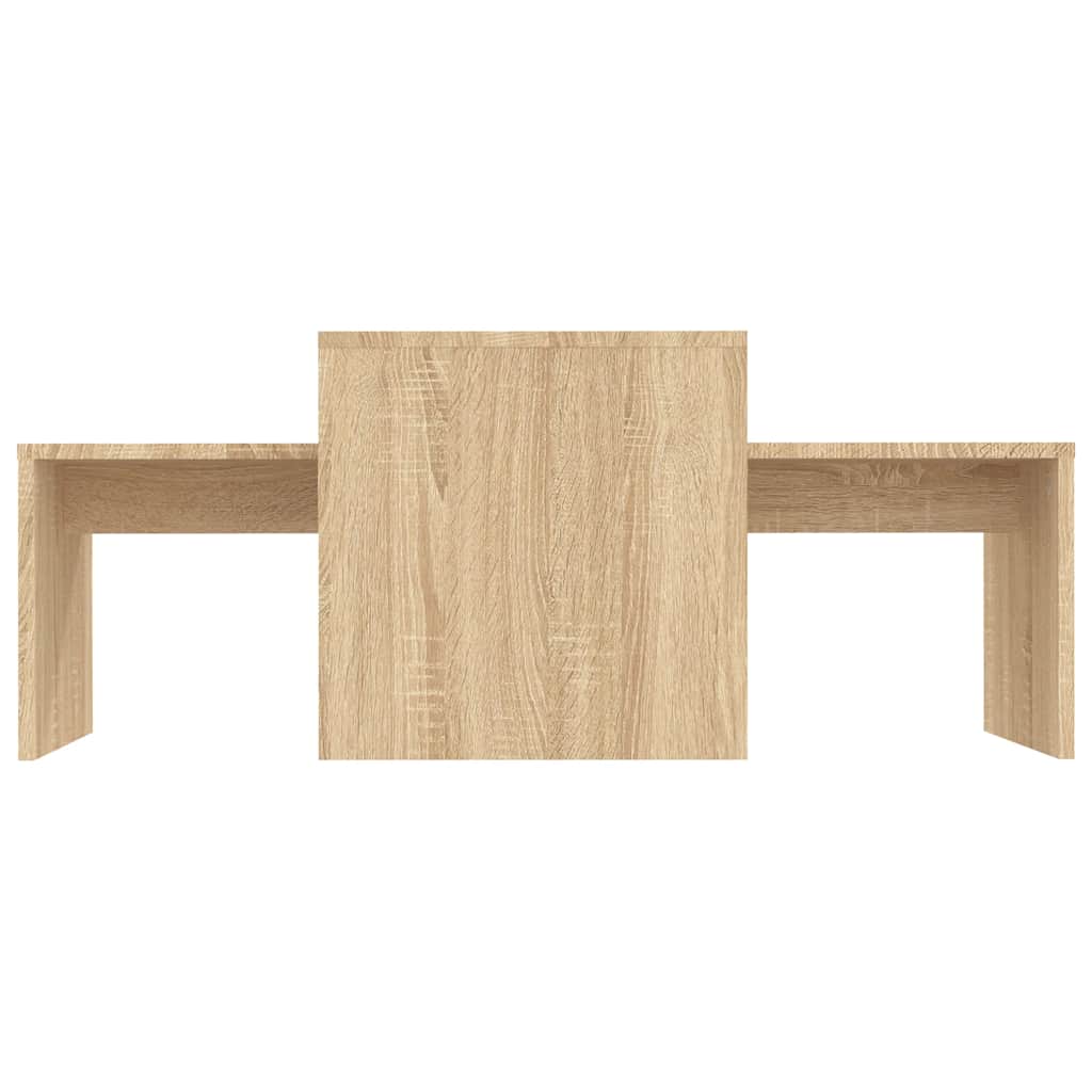 Ensemble de tables basses Chêne sonoma bois d’ingénierie - XIOS
