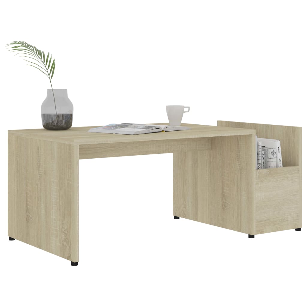 Table basse Chêne sonoma 90x45x35 cm bois d’ingénierie - XIOS