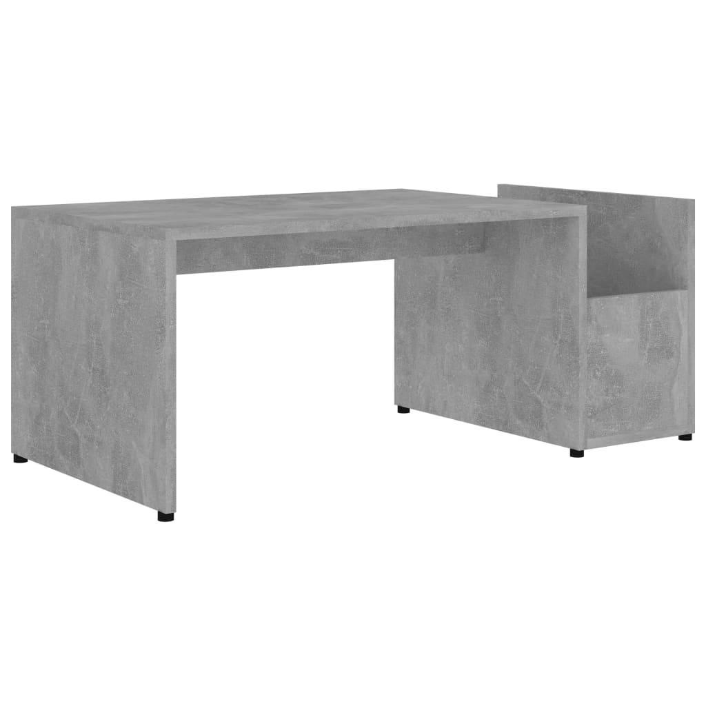 Table basse Gris béton 90x45x35 cm bois d’ingénierie - XIOS