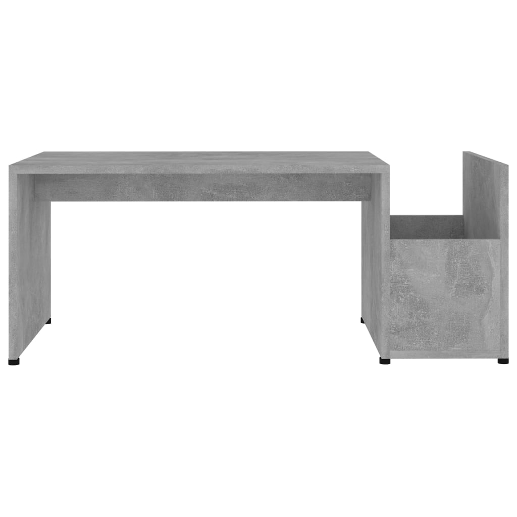 Table basse Gris béton 90x45x35 cm bois d’ingénierie - XIOS