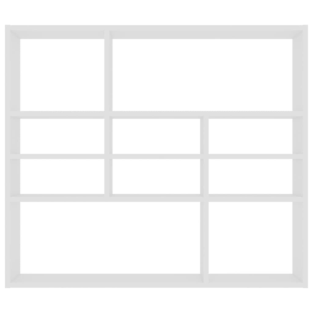 Étagère murale Blanc 90x16x78 cm Bois d’ingénierie - XIOS