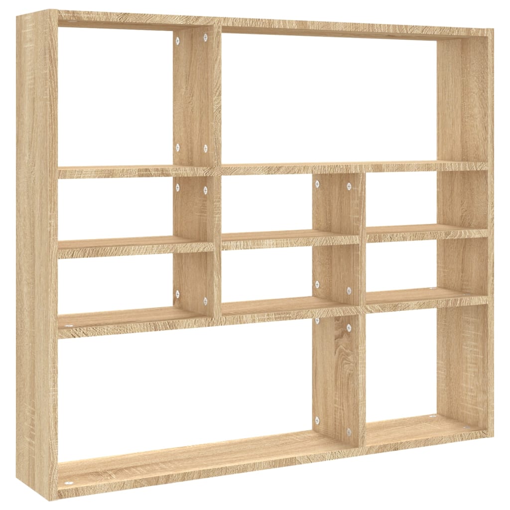 Étagère murale Chêne sonoma 90x16x78 cm Bois d’ingénierie - XIOS