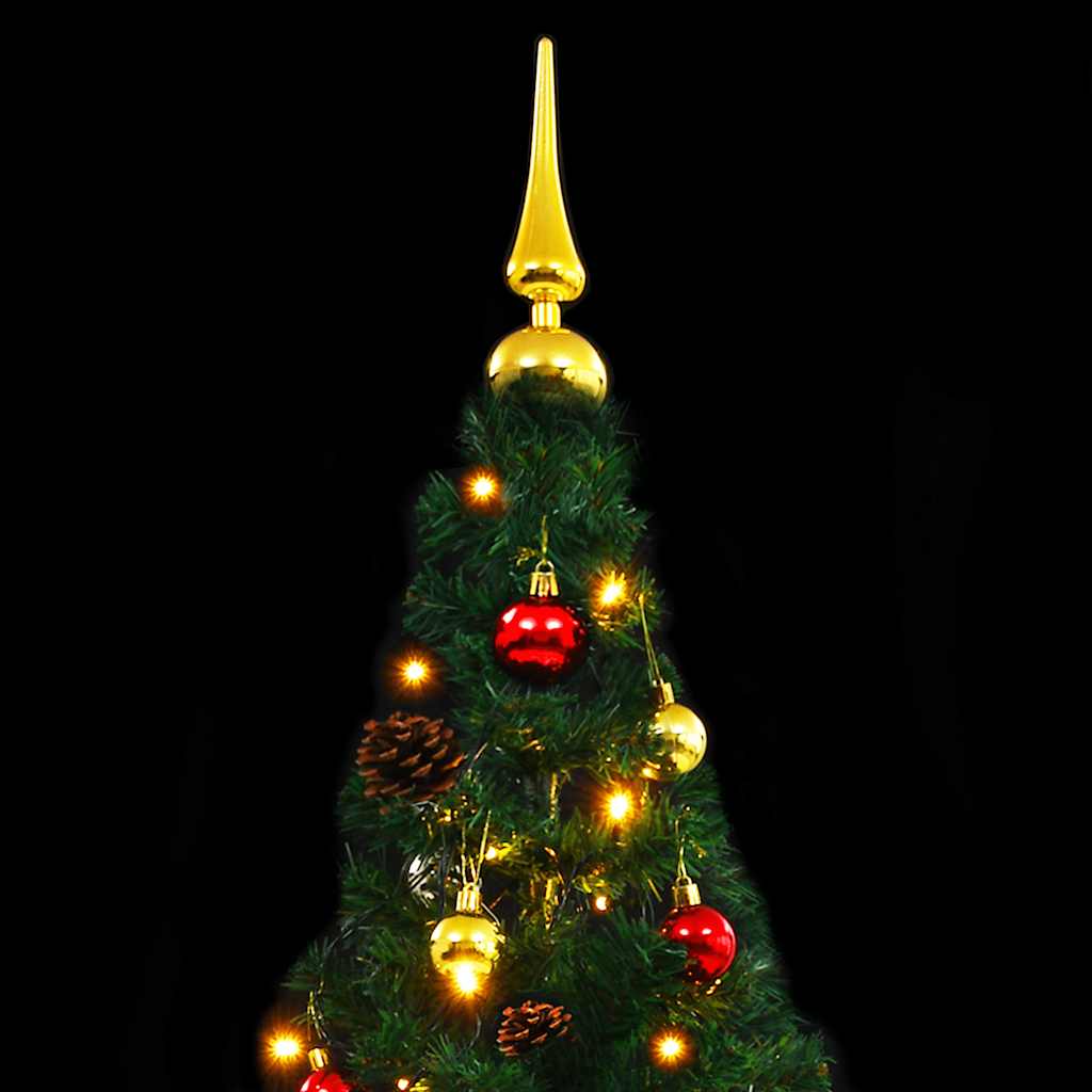Arbre de Noël artificiel pré-éclairé avec boules vert 210 cm - XIOS