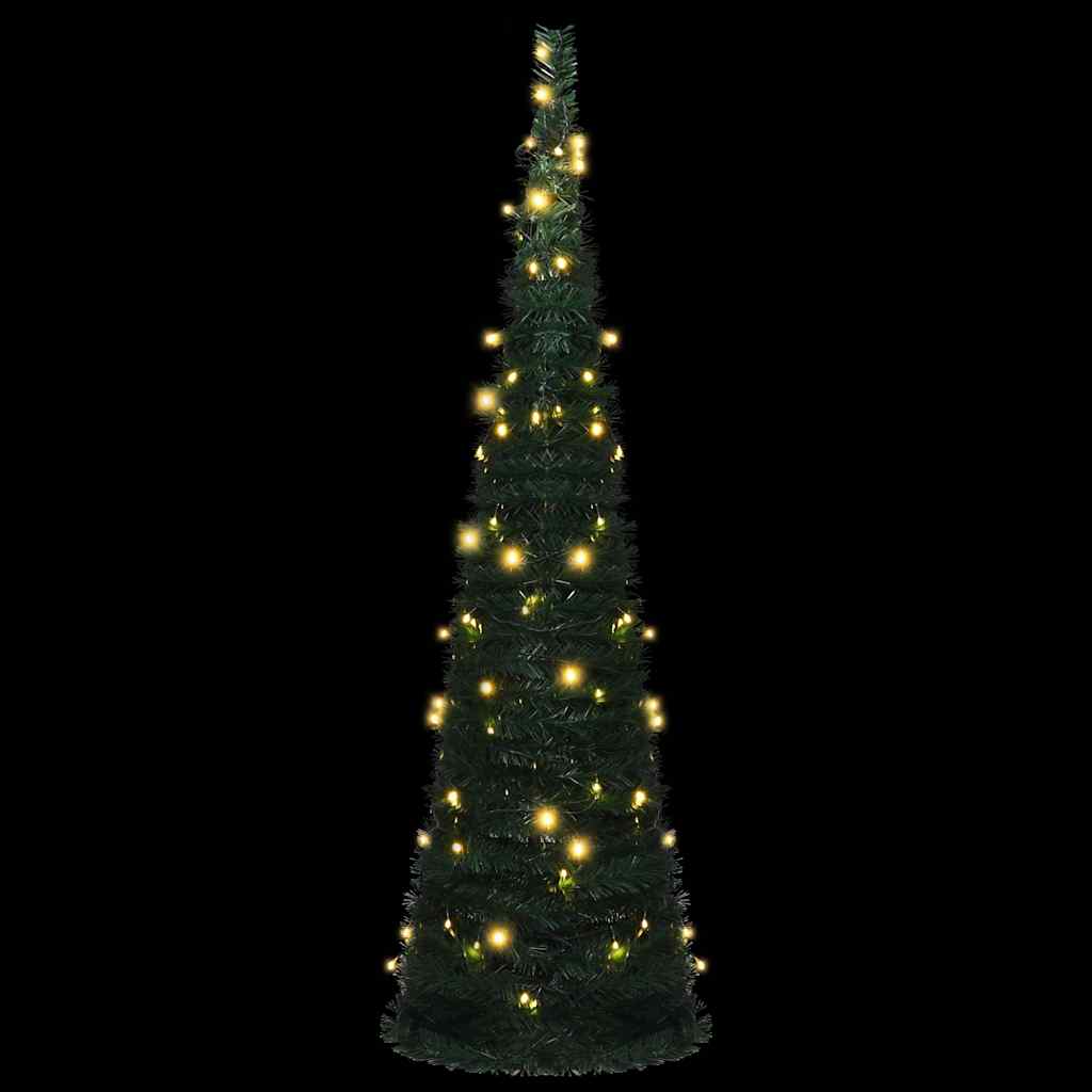 Sapin de Noël artificiel pré-éclairé avec guirlandes vert 150cm - XIOS
