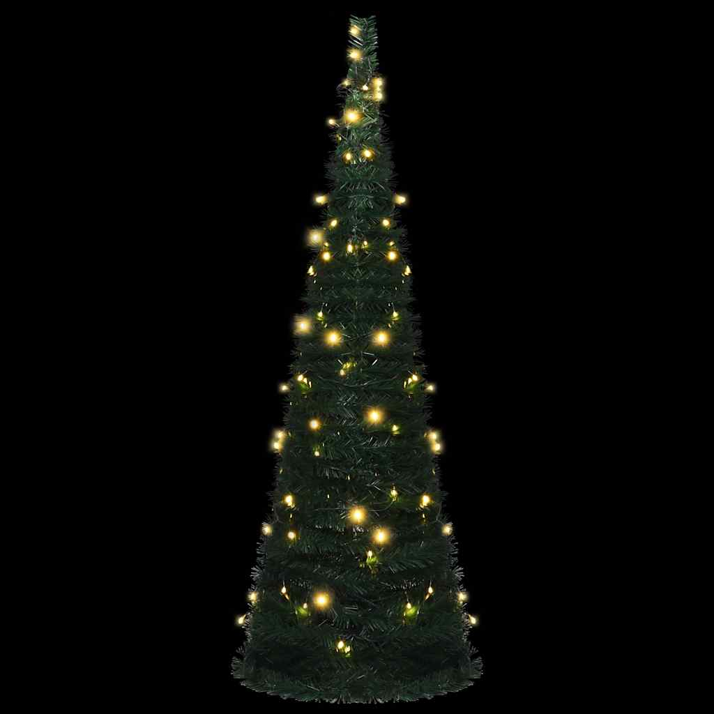 Sapin de Noël artificiel pré-éclairé avec guirlandes vert 180cm - XIOS