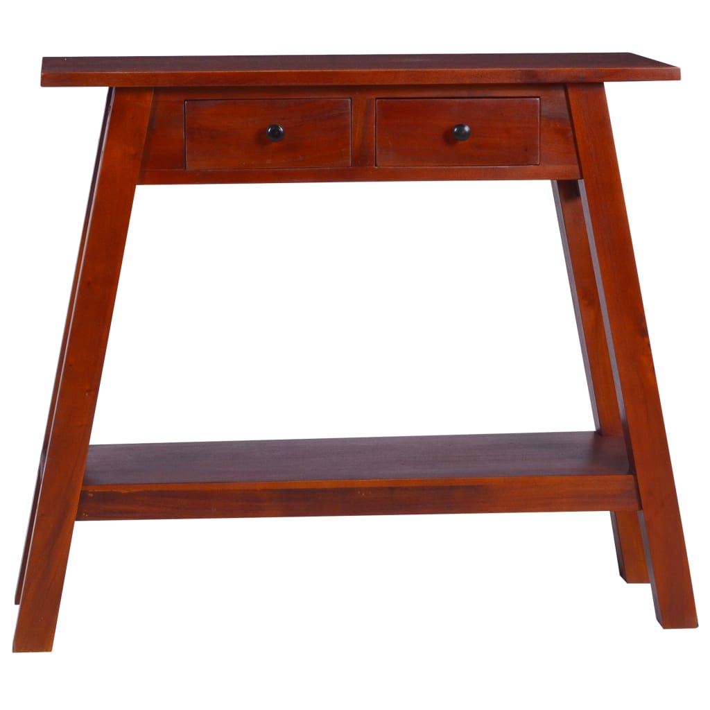 Table console Marron classique 90x30x75 cm Bois d'acajou massif - XIOS