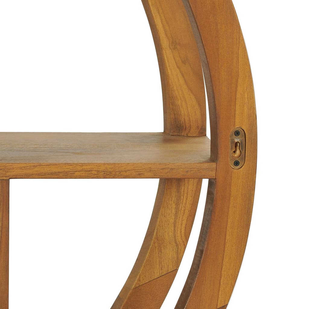 Étagère murale Yin Yang 80x17,5x80 cm Bois de teck massif