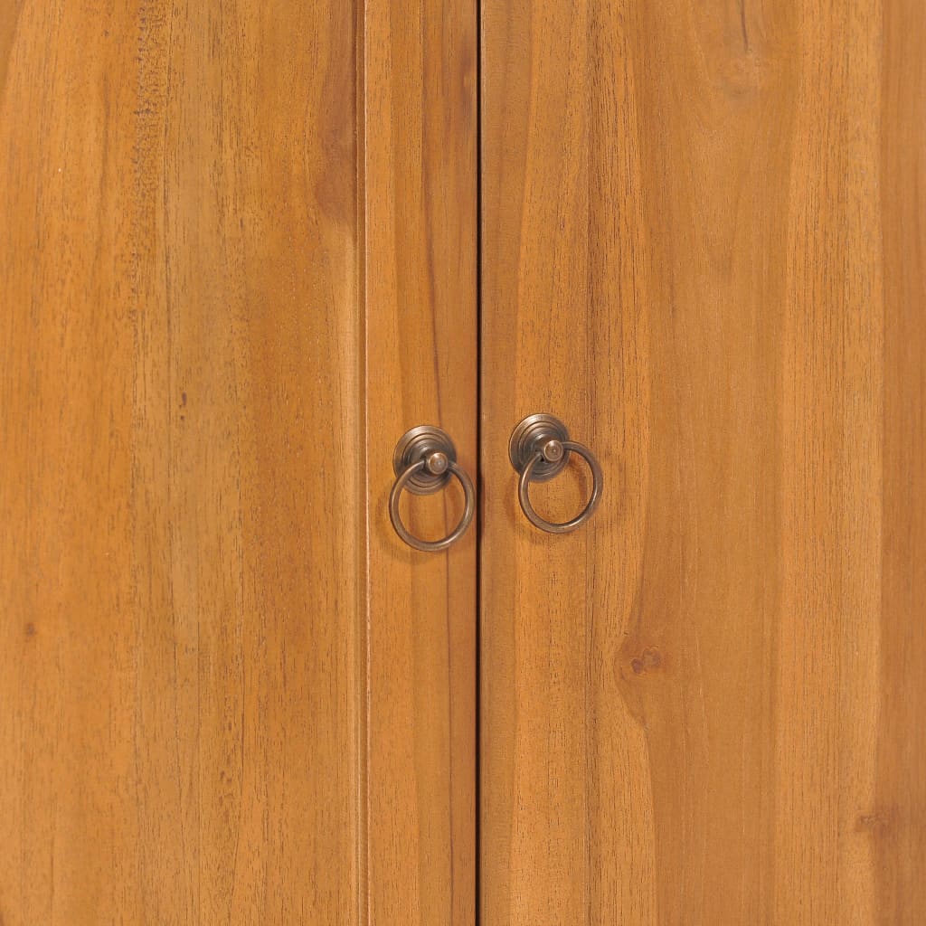 Armoire avec étagère Yin Yang 70x30x130 cm Bois de teck massif - XIOS