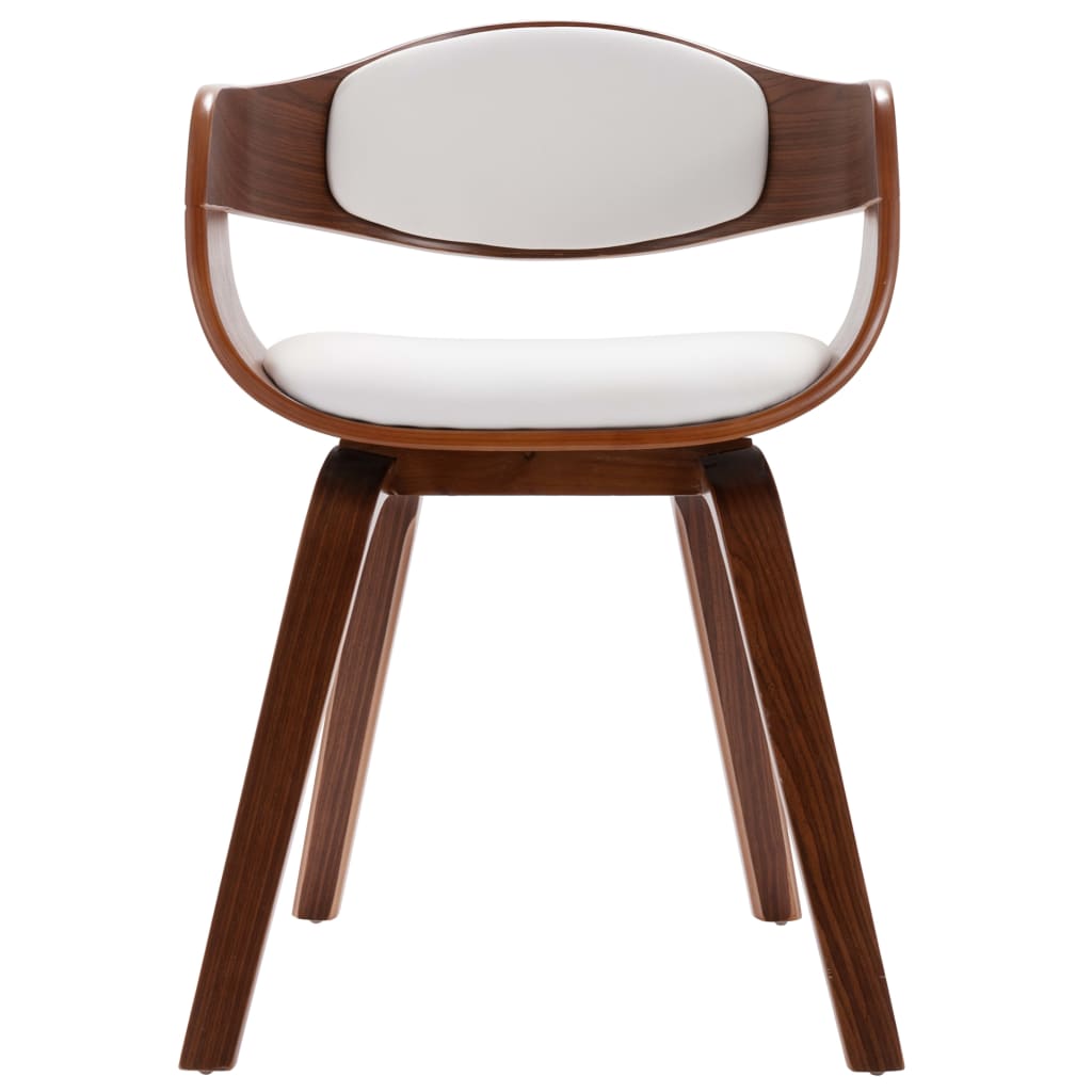 Chaises à manger lot de 6 bois courbé et similicuir - XIOS