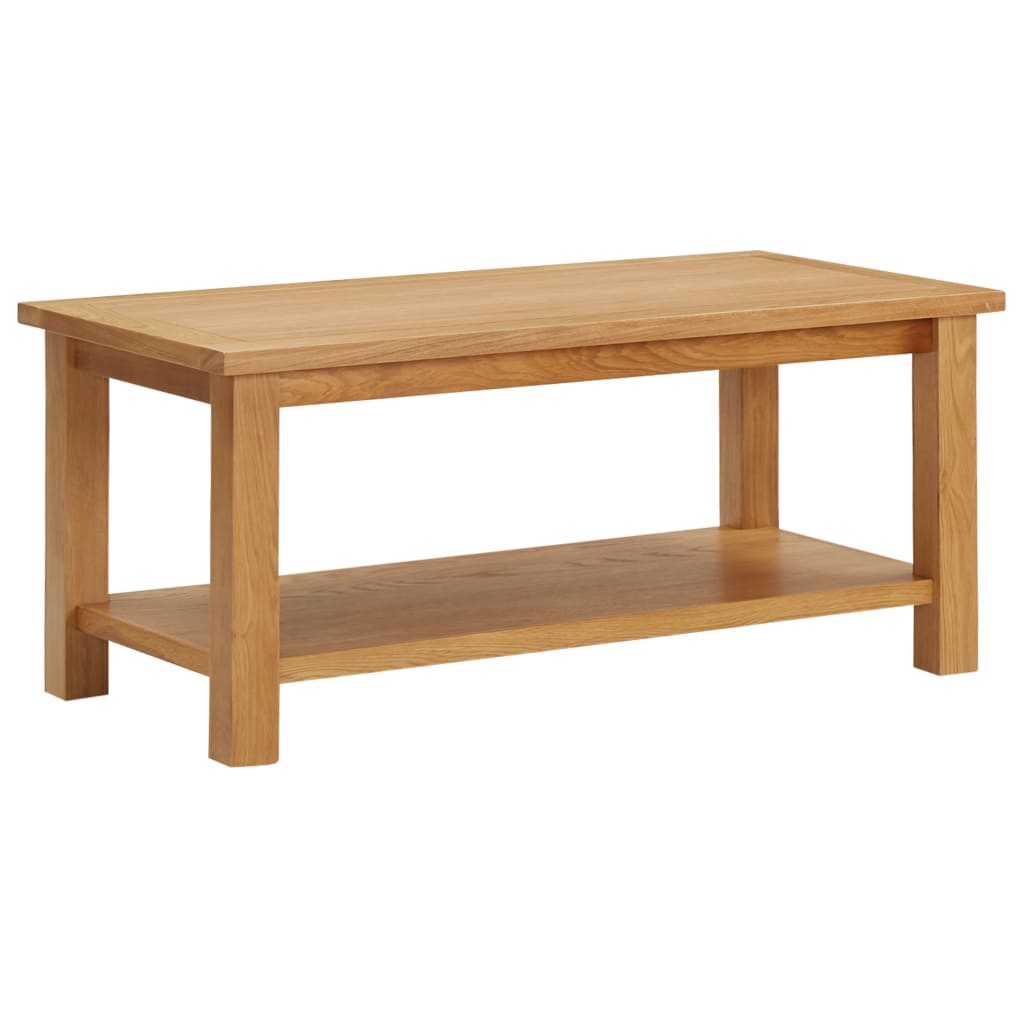 Table basse 90x45x40 cm Bois de chêne massif - XIOS