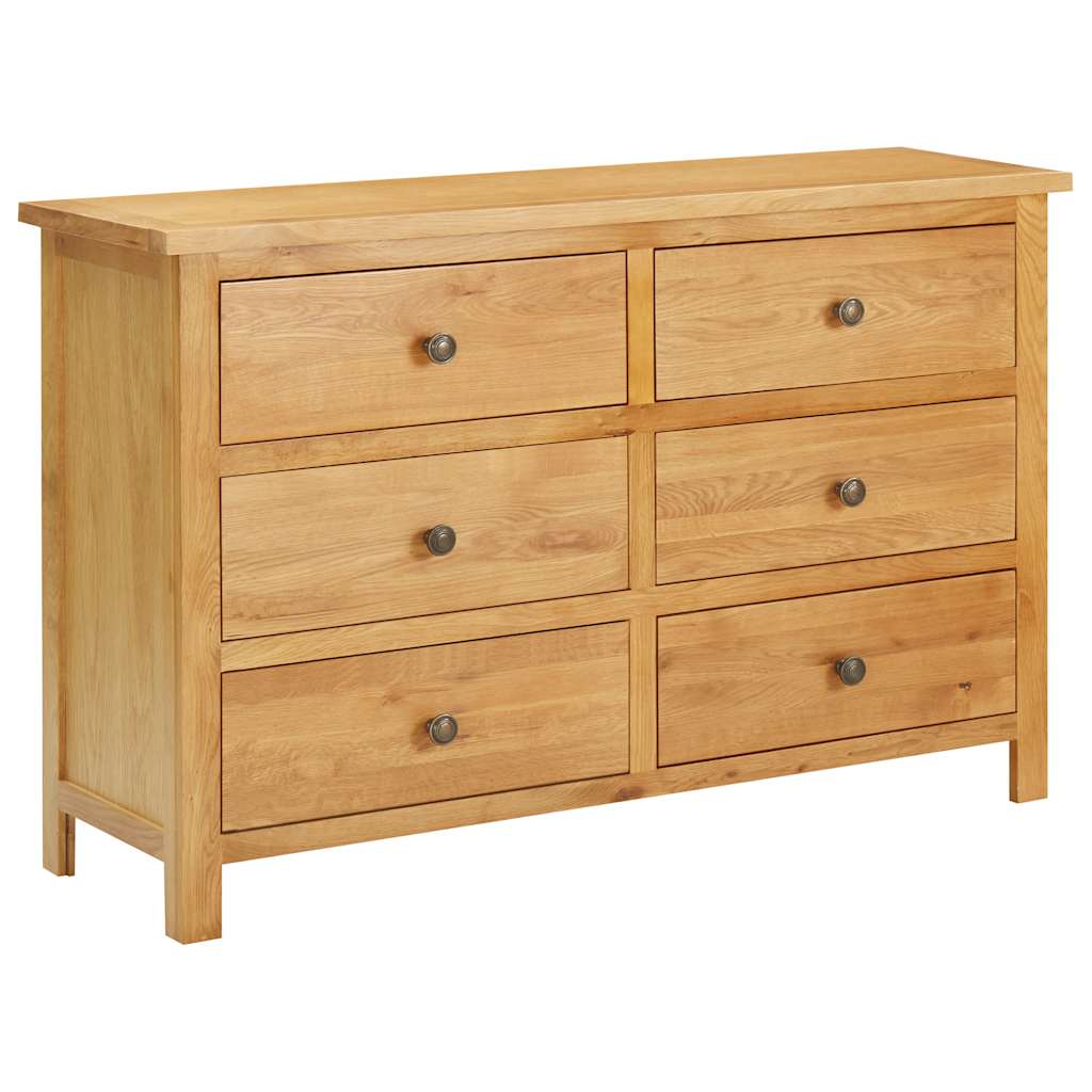Commode 105x33,5x73 cm Bois de chêne massif - XIOS