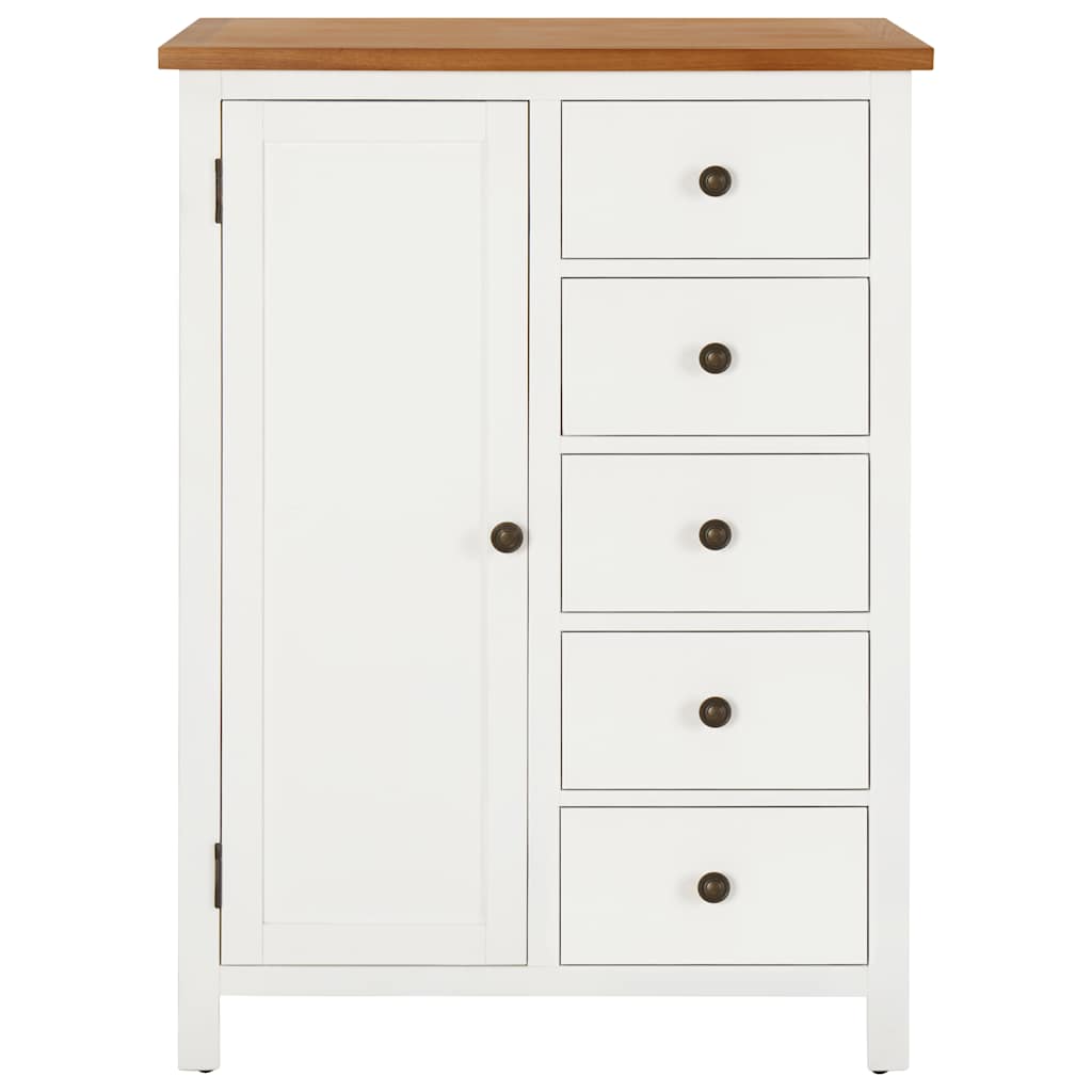 Garde-robe 76x52x105 cm Bois de chêne massif - XIOS
