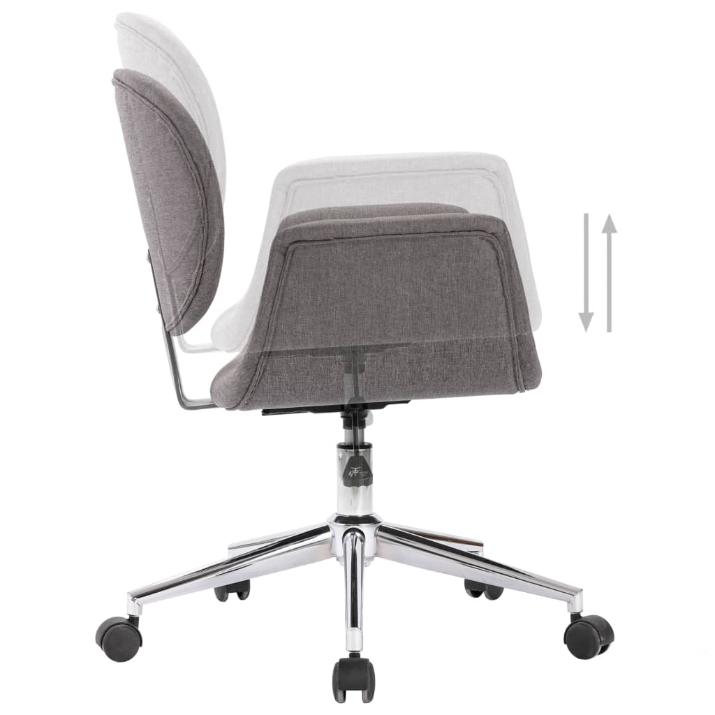 Chaise pivotante de bureau Gris Tissu - XIOS