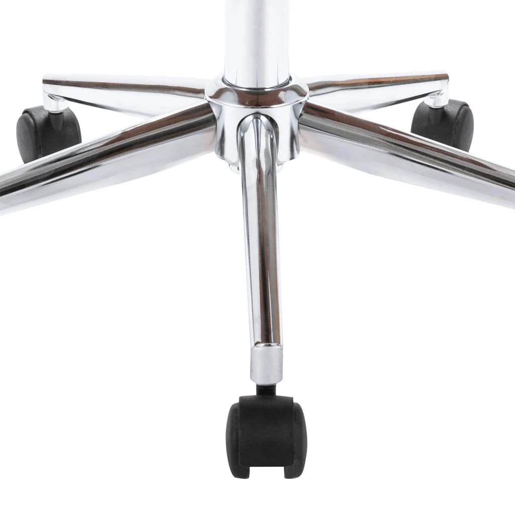 Chaise pivotante de bureau Noir Bois courbé et similicuir - XIOS