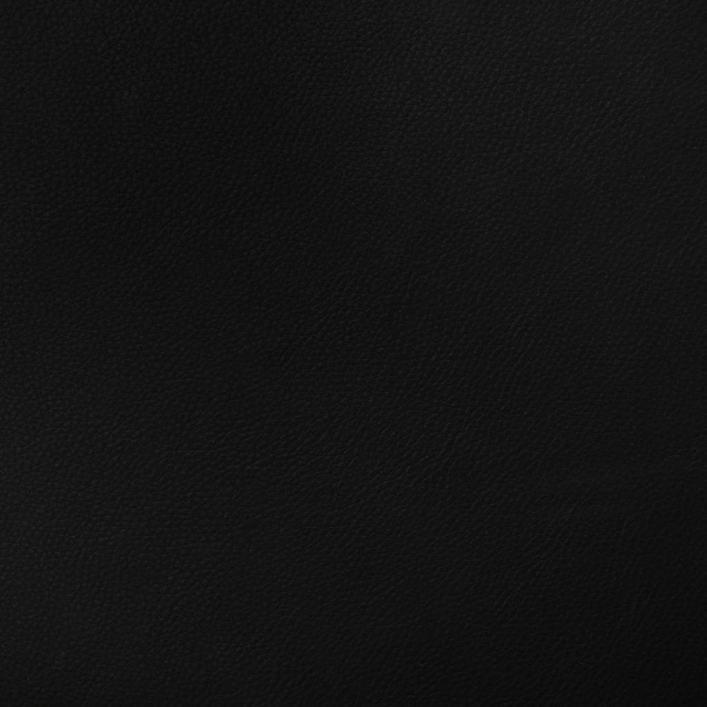 Chaise pivotante de bureau Noir Bois courbé et similicuir - XIOS