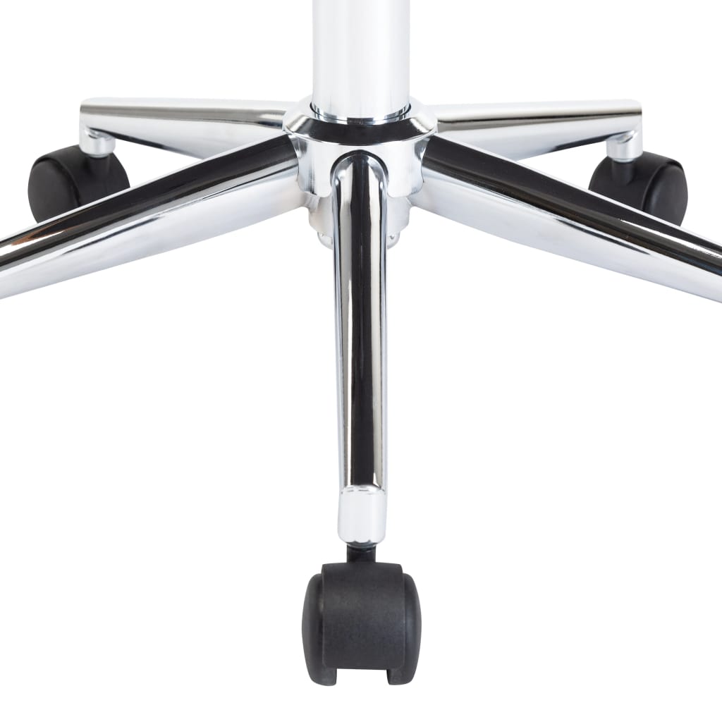 Chaise pivotante de bureau Noir Bois courbé et similicuir - XIOS