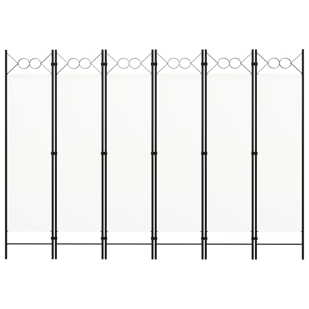 Cloison de séparation 6 panneaux Blanc 240x180 cm - XIOS