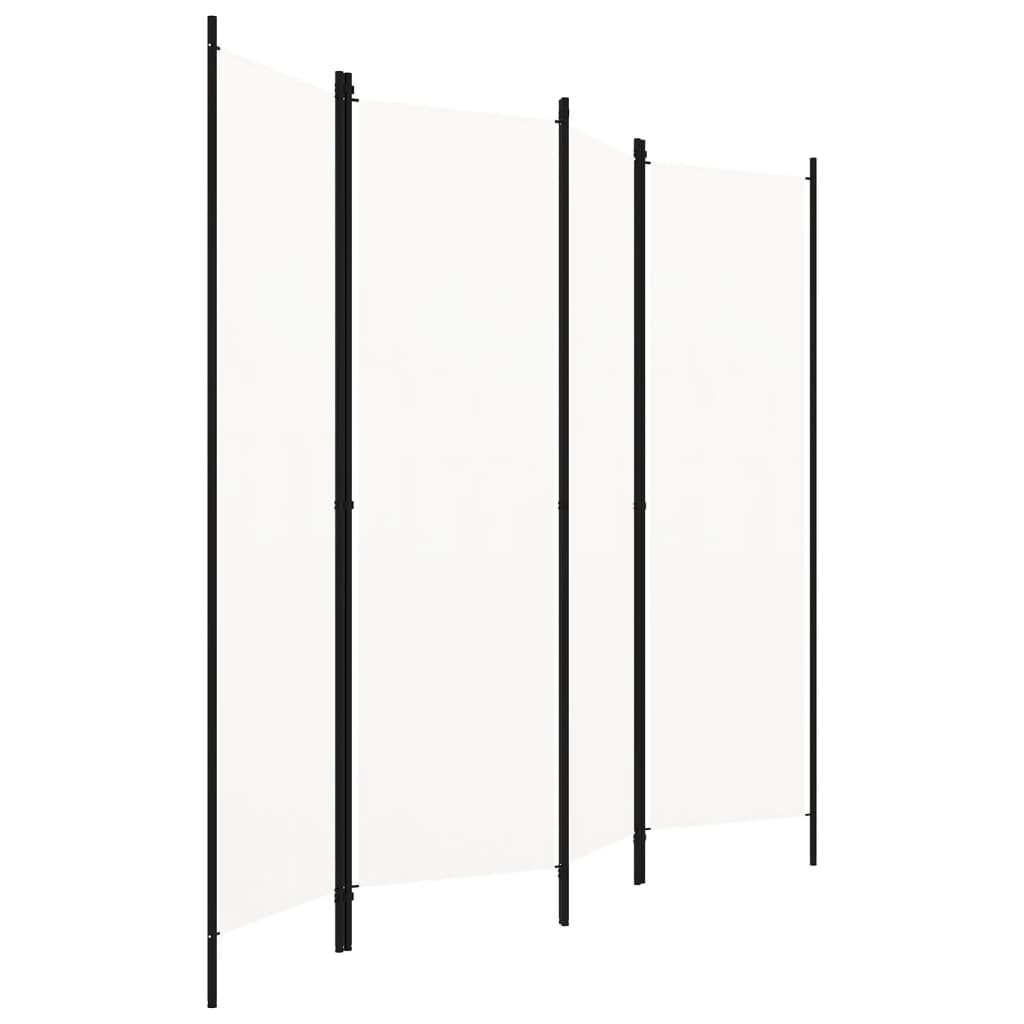 Cloison de séparation 4 panneaux Blanc 200x180 cm - XIOS