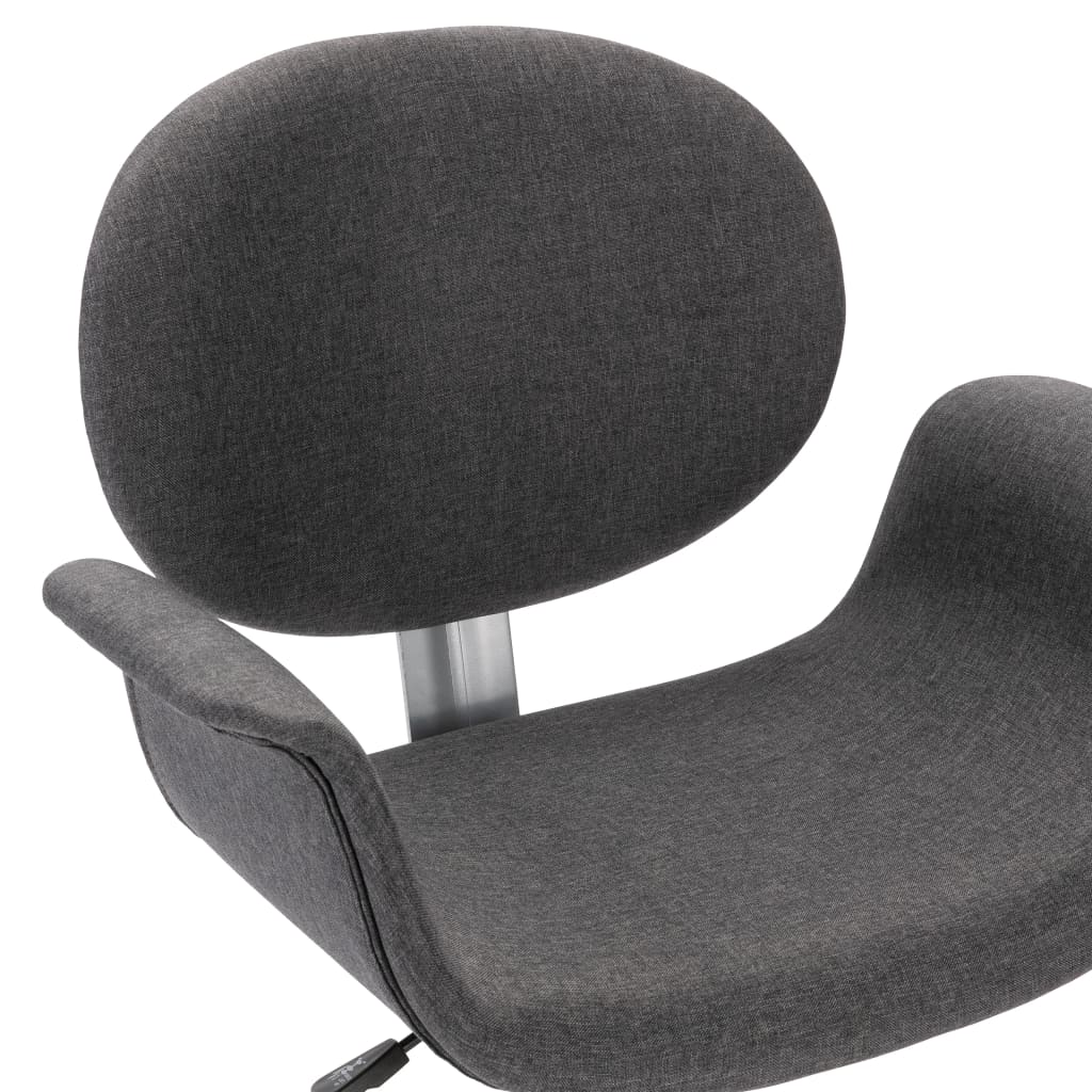 Chaises pivotantes à manger lot de 2 gris tissu - XIOS