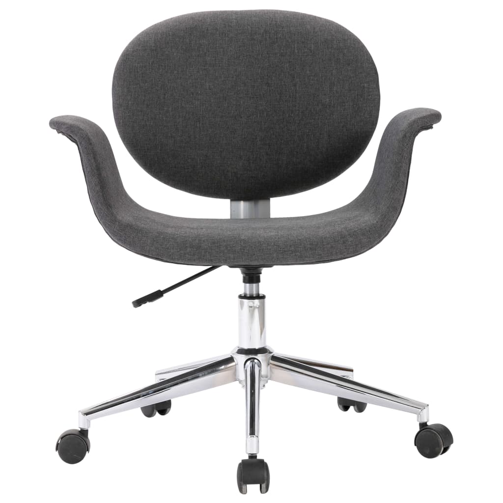 Chaises pivotantes à manger lot de 4 gris tissu - XIOS