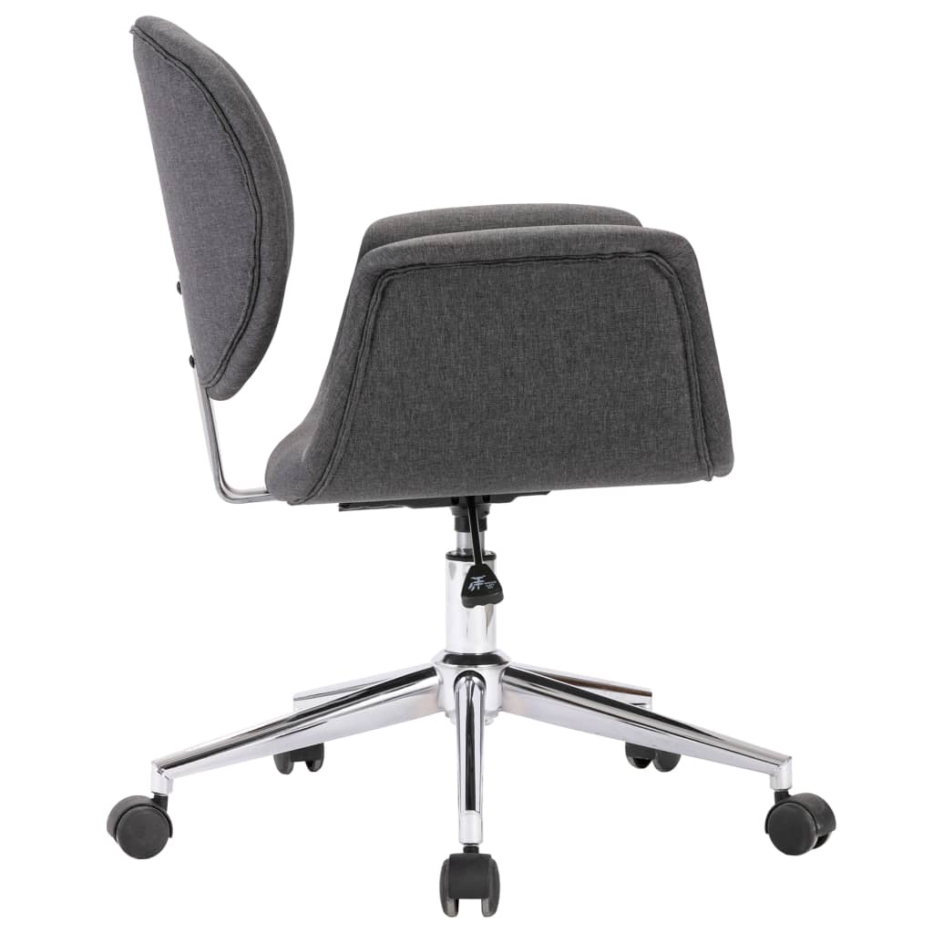 Chaises pivotantes à manger lot de 4 gris tissu - XIOS