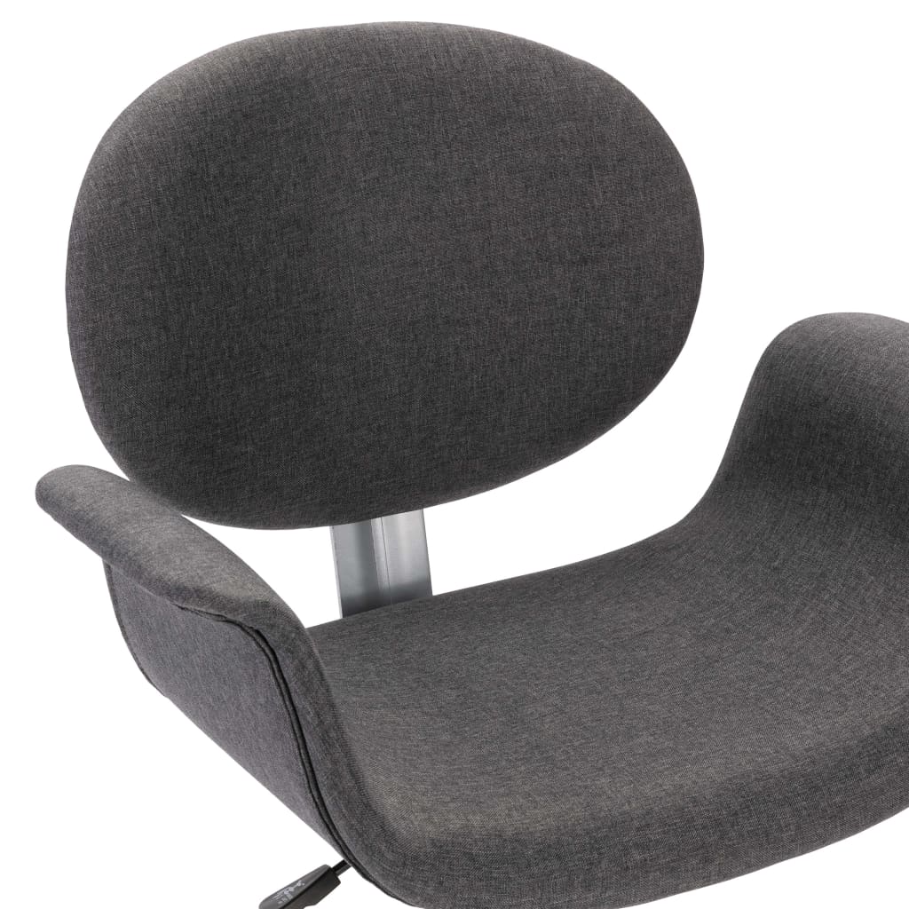 Chaises pivotantes à manger lot de 4 gris tissu - XIOS