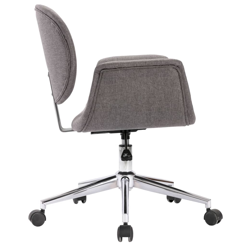 Chaises pivotantes à manger lot de 2 gris tissu - XIOS