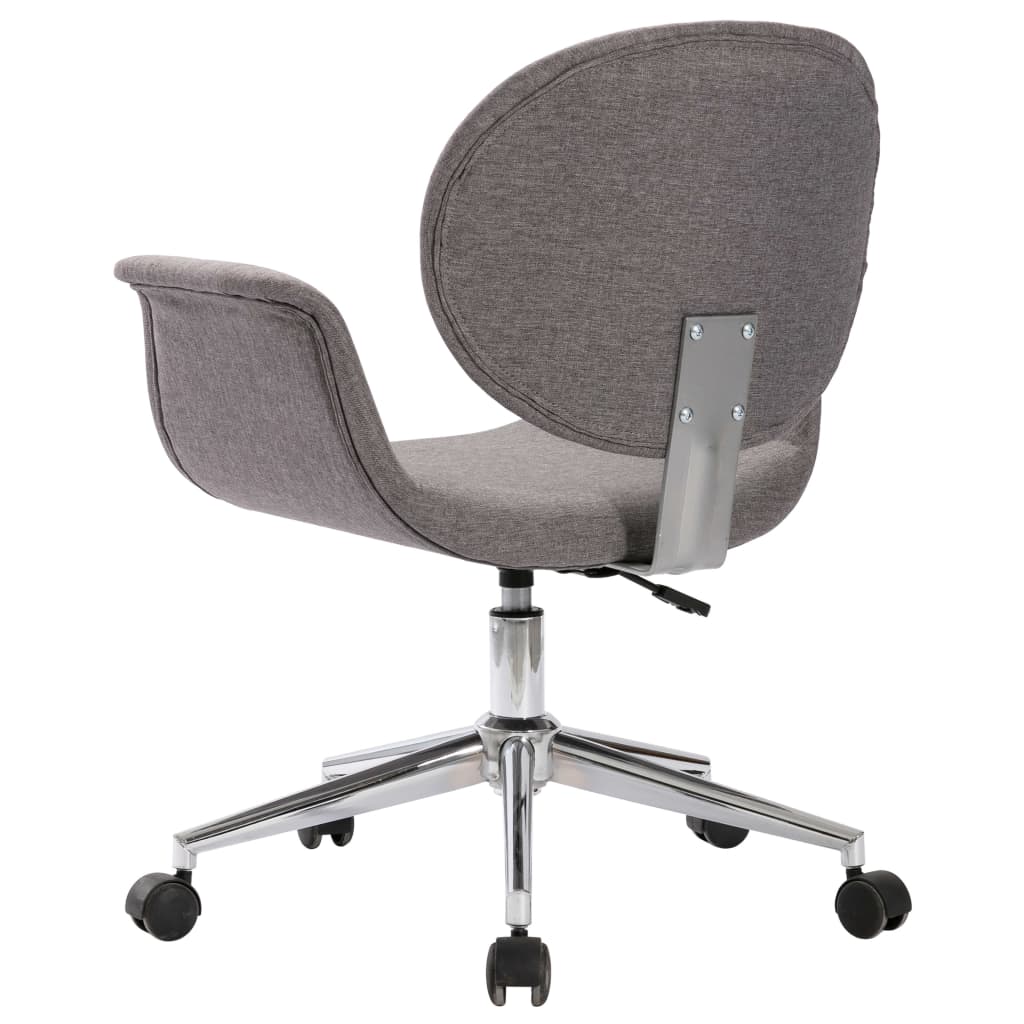 Chaises pivotantes à manger lot de 2 gris tissu - XIOS