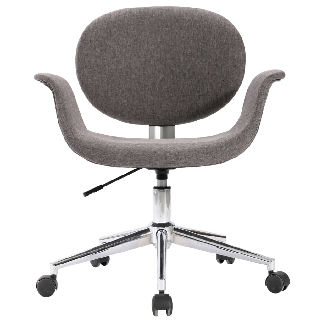 Chaises pivotantes à manger lot de 4 gris tissu - XIOS