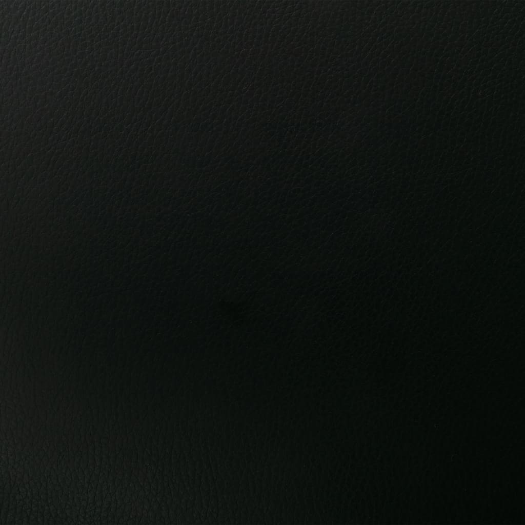 Chaises pivotantes à manger lot de 2 noir similicuir - XIOS