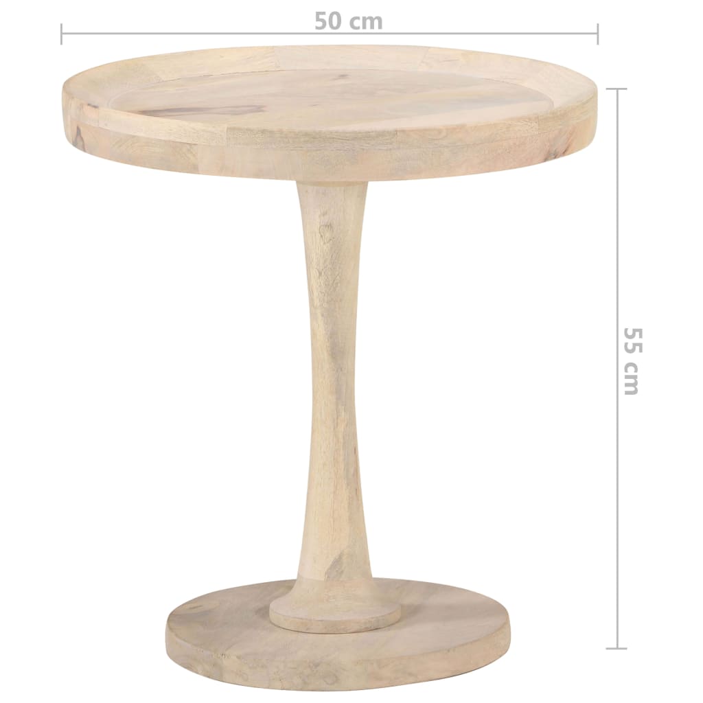 Table d'appoint Ø50x55 cm Bois de manguier massif - XIOS
