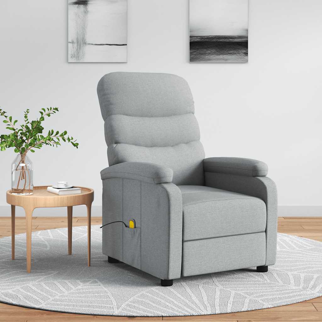 Fauteuil de massage Gris clair Tissu - XIOS
