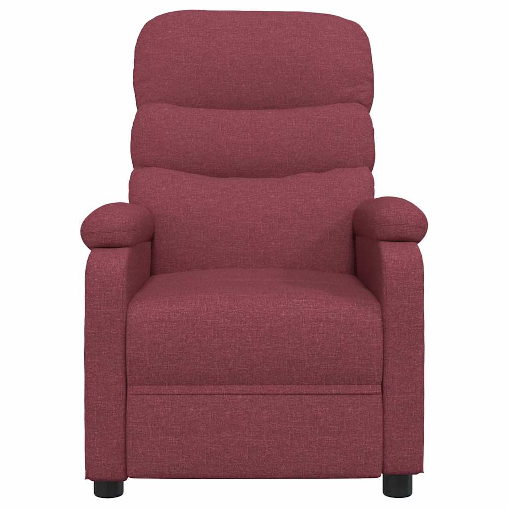 Fauteuil de massage Rouge bordeaux Tissu - XIOS