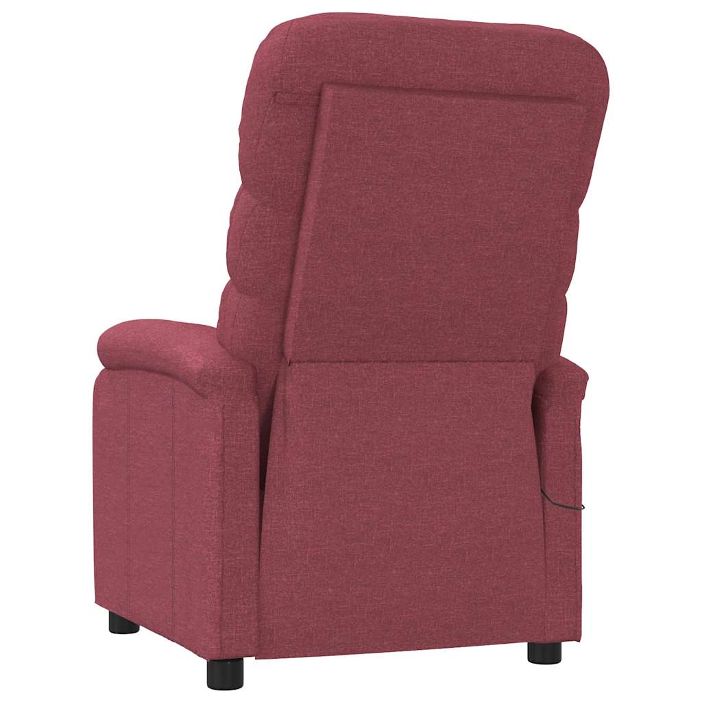 Fauteuil de massage Rouge bordeaux Tissu - XIOS