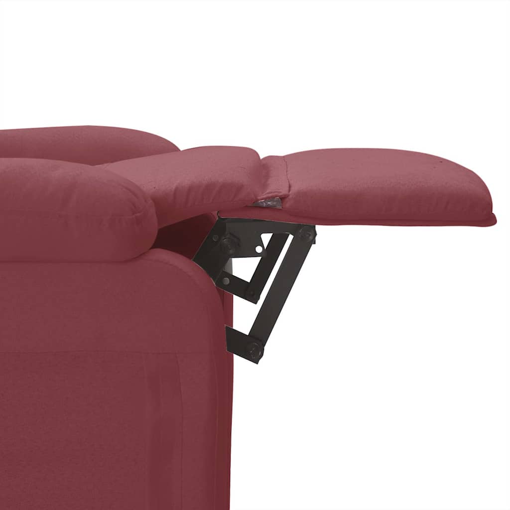 Fauteuil de massage Rouge bordeaux Tissu - XIOS