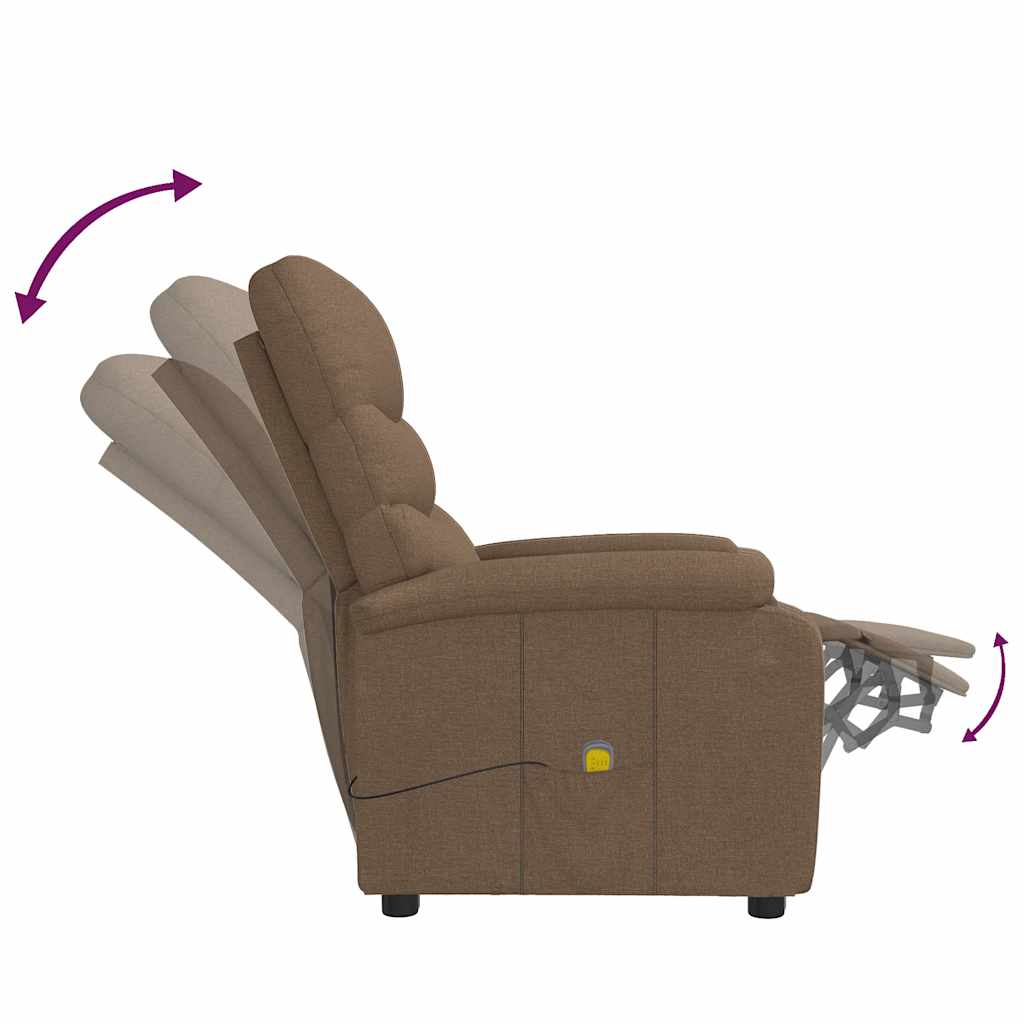 Fauteuil de massage Marron Tissu - XIOS